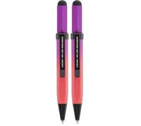 Legami - Mini bolígrafo táctil, 0,8 cm de diámetro x 9,6 cm de Altura, bolígrafo de Punta de Tinta Negra, diámetro de la Punta de 1,0 mm, bolígrafo con Goma para Escribir en Cualquier Dispositivo con