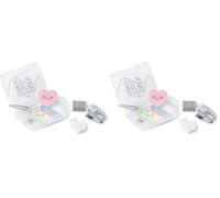 Legami - Mini Juego de papelería, 6 Accesorios en Formato Mini: Tijeras, Goma, Marcador de página, Cinta Adhesiva con dispensador, Grapadora y Grapas, 7 x 10,5 cm, práctica Caja de Transporte