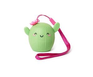 Legami - Mini Manos Libres y Altavoz inalámbrico, Pump Up The Volume, 5,8 x 5 cm, Revestimiento Exterior de Goma, Interior de plástico, Tema Cactus, Toma Selfies remotos