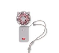 Legami - Mini ventilador portátil recargable, mini ventilador, gato pequeño de bolsillo de 3 velocidades, ventilador plegable, cable tipo C incluido, 6,5 x 13,7 x 2,5 cm