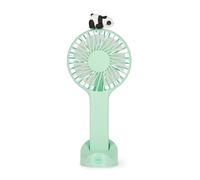 Legami - Mini ventilador portátil recargable, mini ventilador, ventilador panda pequeño de bolsillo de 3 velocidades, USB recargable, 6 x 21,5 x 6,6 cm, Panda