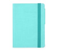 Legami - My Notebook, Cuaderno de rayas de 6 mm, Aquatic Awe, Small, papel certificado FSC, 192 páginas, tapa blanda, cierre elástico, 9.5 x 13.5 cm