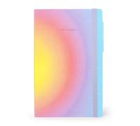 Legami - My Notebook, Cuaderno de rayas de 6 mm, Aura, Special Edition, Large, papel certificado FSC, 192 páginas, tapa blanda, cierre elástico, 17 x 24 cm