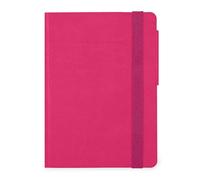 Legami - My Notebook, Cuaderno de rayas de 6 mm, Raspberry, Small, papel certificado FSC, 192 páginas, tapa blanda, cierre elástico, 9.5 x 13.5 cm