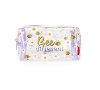 Legami - Neceser de cosméticos, Makeup Queen, de Metal y TPU, Tema Bee, Bolso de Mano Espacioso, Cremallera, 18 x 14 cm