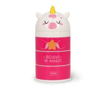 Legami - Organizador de escritorio, organizador de escritorio con 3 cajones de apertura lateral, compartimento superior con cierre deslizante, Tema Unicorn