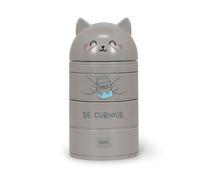 Legami – Organizador de escritorio Kitty – 3 cajones laterales, compartimento superior deslizante