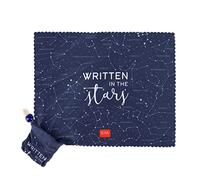 Legami - Paño de Limpieza de Lentes y Pantallas con Funda, para Lentes cristalinas, también Apto para Smartphones, tabletas, PC y cámaras, 19 x 15 cm (Abierto), Tema Stars