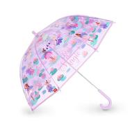 Legami - Paraguas infantil Dancin' In The Rain, Tema Fairy, Estructura Cortaviento, Apertura Manual, Cierre de Tela con Espacio para Nombre, Asa de Gancho, 73x65 cm