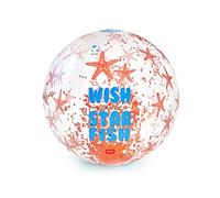 Legami - Bola de Playa Inflable, con Purpurina, diámetro 40 cm, Tema Starfish