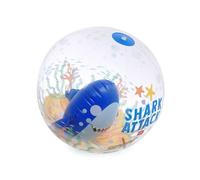 Legami - Pelota de Playa Hinchable, Pelota Hinchable de PVC, Suave para niños, Pelota Hinchable para Fiestas de Playa con tiburón, Hinchable para Jugar fútbol y Voleibol, diámetro 40 cm