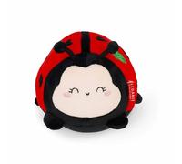 Legami - Peluche Super Soft!, Tema Ladybug, Tamaño Mini, con Tarjeta de Identificación Personalizable, se sostiene Solo, 14x15x12 cm