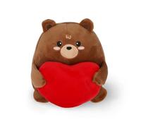 Legami Oso de peluche con corazón, suave mini 14x15x12 cm, tarjeta personalizable