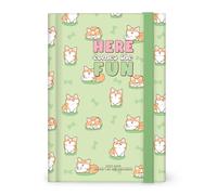 Legami - Photo Daily Planner 2025-2026, Corgi, 16 meses Medium, Agenda de septiembre de 2025 a diciembre de 2026, Cierre elástico, Papel certificado FSC, 9,5 x 13,5 cm