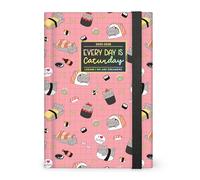 Legami - Photo Daily Planner 2025-2026, Sushi Cat, 16 meses Medium, Agenda de septiembre de 2025 a diciembre de 2026, Cierre elástico, Papel certificado FSC, 9,5 x 13,5 cm