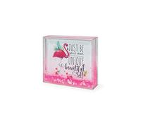 Legami Purpurina, 11,5 x 9,5 cm, de PC y líquido, Variante Blue, portafotos de Mesa, una fotografía reemplazable incluida, Cristal, Pink Glitter, S, 40