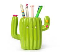 Legami - Portalápices de cerámica, Tema Cactus, Desk Friends, Pintado a mano, Idea para regalo, Organizador de escritorio