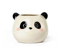 Panda - Portalápices de cerámica tema Panda, escritorio, pintado a mano ㅤ