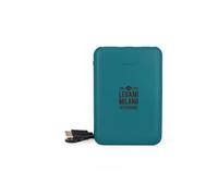 Legami - Power Bank, Supercharge, Petrol Blue, 2 Puertos, Type-C y 1 USB, Carga hasta 2 Dispositivos simultáneamente, Cable de Carga Type-C Incluido, Capacidad 5000 mAh