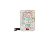 Legami - Power Bank, Supercharge, Travel, 2 Puertos, Type-C y 1 USB, Carga hasta 2 Dispositivos simultáneamente, Cable de Carga Type-C Incluido, Capacidad 5000 mAh