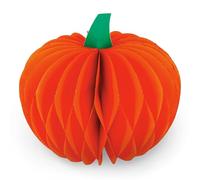 Legami - Qué Calabaza, Decoración de Interior, Adorno de Halloween en Papel de Nido de Abeja con decoración de Purpurina, Cierre magnético, Diámetro 28 x Altura 25 cm