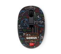 Legami - Ratón Inalámbrico con Receptor USB Ultra Compacto, Tema Genius, 3 Opciones de Velocidad, Material ABS, Conexión Inalámbrica hasta 10 m