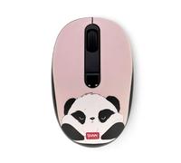 Legami - Ratón inalámbrico con Receptor USB ultracompacto, Panda, 3 Opciones de Velocidad, Material ABS, conexión inalámbrica de hasta 10 m