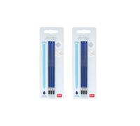 Legami Recambios para bolígrafo borrable - tinta azul 3 uds 13 cm, juego de 2 paquetes