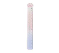 Legami - Regla Meow para medir, subrayar y trazar líneas claras y precisas, regla de tema Kitty de plástico, 15 cm