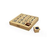 Legami - Rompecabezas numérico con Tarjetas de 1 a 15, de Madera de Haya, 10 x 2 cm, FIP0001