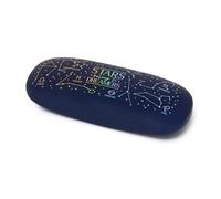 Legami - Secret Box Medium, estuche porta gafas y bolígrafos, tema Stars, funda rígida de metal con cierre de muelle y revestimiento interior de PU, porta gafas, porta bolígrafos