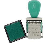 Legami - Sello giratorio con tinta de tampón, Just my Type, 3,7 x 7,8 cm, 12 mensajes diferentes, mango de plástico, molde de goma suave, impresión instantánea
