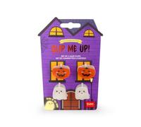 Legami - Set de 4 Mini Pinzas para el Pelo Clip Me Up! Halloween | Pinzas para el pelo de Halloween, ideales para peinados, con purpurina