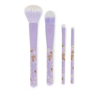 Legami - Set de 4 pinceles de maquillaje, Oh My Glow! Tema Bee, incluye pinceles para polvos, base, sombra de ojos y delineador, 100% veganos, formato de viaje