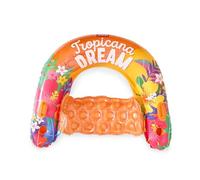 Legami - Silla Hinchable, colchón Hinchable para Piscina, mar, Hamaca Flotante, Silla de Piscina, Tropicana Dream, hasta 90 kg, 110 x 98 cm