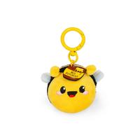 Legami - Super Soft Bee-Themed Keychain, Plush Keychain, Pendant with Engraved