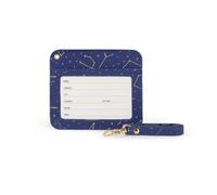 Legami - Tarjetero con cierre de mosquetón, tarjetero con cierre de clip de seguridad, 1 ventana transparente, bolsillos para tarjetas de piel sintética, dimensiones 10,4 x 9 cm, tema Stars