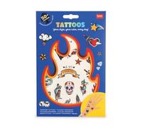 Legami - Tatuajes temporales para niños, tema Old School, lavables, resistentes al sudor y al agua, con detalles de purpurina, fáciles de aplicar, respetuosos con la piel, dermatológicamente testados