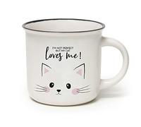 Legami -Taza Cup-puccino, Tema Kitty, Porcelana New Bone China, Take a Break Collection, multicolor, 350 ml de Capacidad