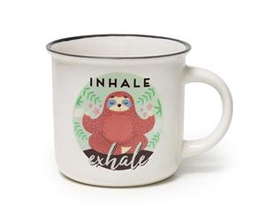 Legami -Taza Cup-puccino, Tema Sloth, Porcelana New Bone China, Take a Break Collection, multicolor, 350 ml de Capacidad