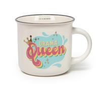 Legami - Taza Cuppuccino de porcelana New Bone China, taza de desayuno, taza de café té lavable en lavavajillas, diámetro 10 cm, capacidad 350 ml, tema Drama Queen