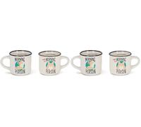 Legami - Tazas de café expreso For Two, juego de 2 tazas de café de porcelana New Bone China, taza de café lavable en lavavajillas, tema Corgi Morning Person, diámetro 5,5 cm, capacidad 50 ml