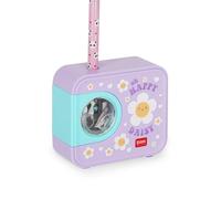 Legami - Temperino Eléctrico Top of the Tip, Tema Daisy, con Tanque, para Lápices con Diámetro 6-8 mm, 1 Batería AA no incluida, en Plástico, 7.9 x 6.9 x 2.9 cm