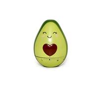 Legami - Temporizador de cocina, Tema Avocado, ajustable manualmente, tema aguacate, 60 minutos, sin pila, diámetro 6 cm, altura 8 cm