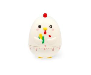 Legami - Temporizador de Cocina, Tema Hen, Regulable manualmente, 60 Minutos, sin batería, diámetro 6 cm, Altura 8 cm