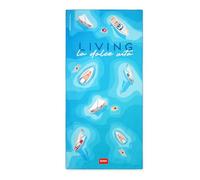 Legami - Toalla de Playa Ligera, Toalla de Playa de Microfibra, Toalla de Playa compacta, Resistente a la Arena, de Secado rápido, ultraabsorbente, Ahorra Espacio, 85 x 180 cm, La Dolce Vita