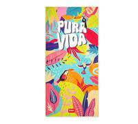 Legami - Toalla de Playa Ligera, Toalla de Playa de Microfibra, Toalla de Playa compacta, Resistente a la Arena, de Secado rápido, ultraabsorbente, Ahorra Espacio, 85 x 180 cm, Pura Vida