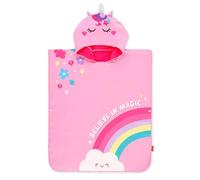 Legami - Toalla de Playa para niños, Poncho Toalla para niños, Albornoz de Microfibra, compacta, Ligera, Secado rápido, Ultra Absorbente, Toalla con Capucha, Talla única