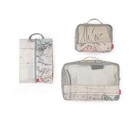 Legami - Travel Organiser - Juego de 3 bolsas de viaje, diseño de mapas, Mapas, Mapas