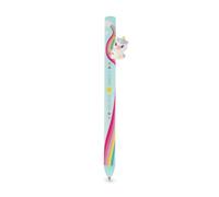 LEGAMI Unicorn Believe in Magic - Bolígrafo retráctil, abrazos gratis, bolígrafo con figura de unicornio y diseño de arco iris, punta retráctil, papelería original para oficina, escuela y estudio